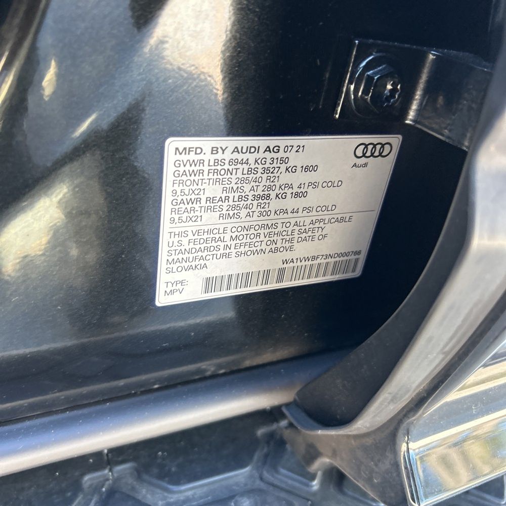 2022 Audi SQ7 Prestige