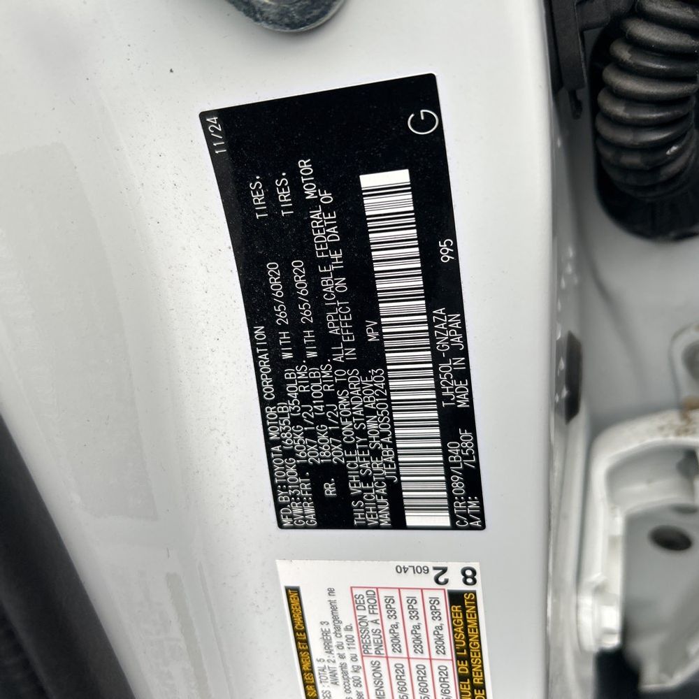 2025 Toyota Land Cruiser Base