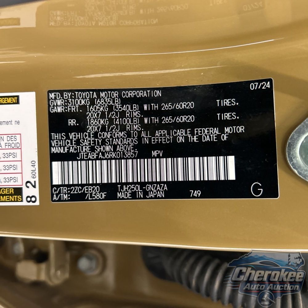 2024 Toyota Land Cruiser Base
