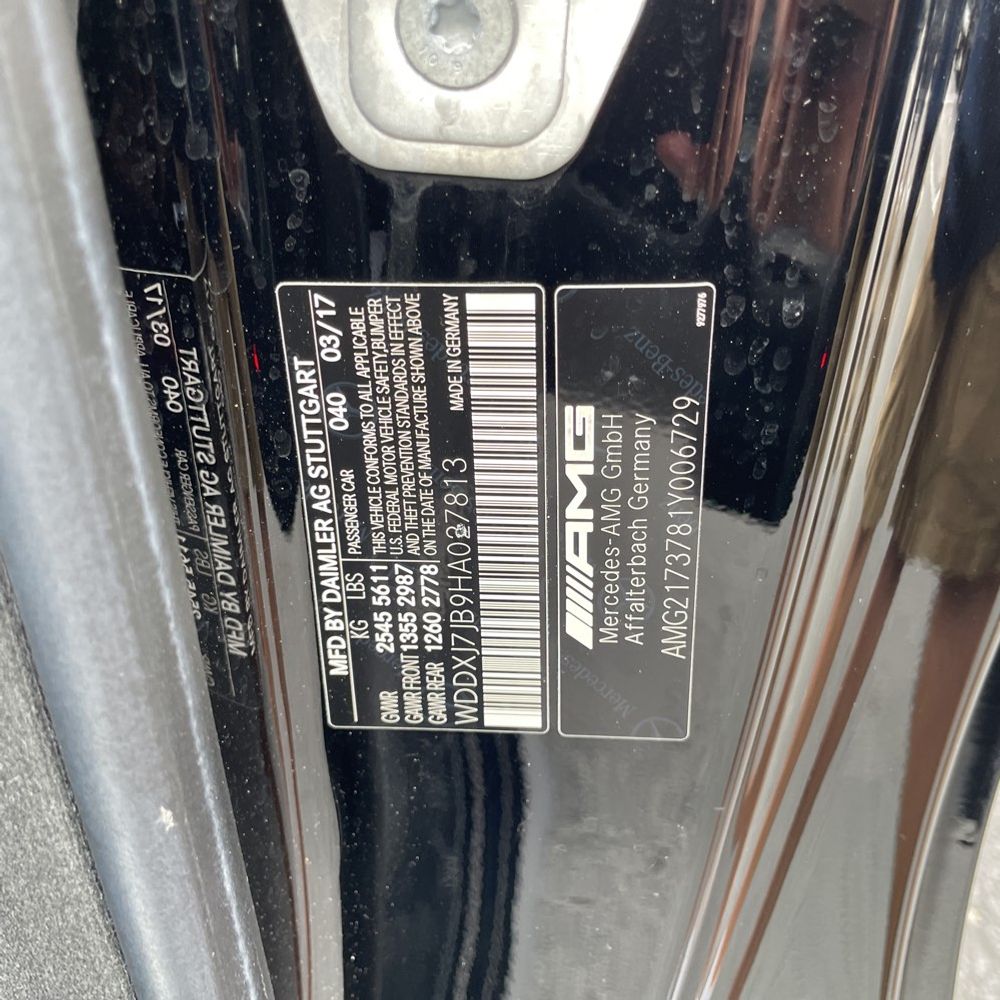 2017 Mercedes-Benz S-Class AMG S 63