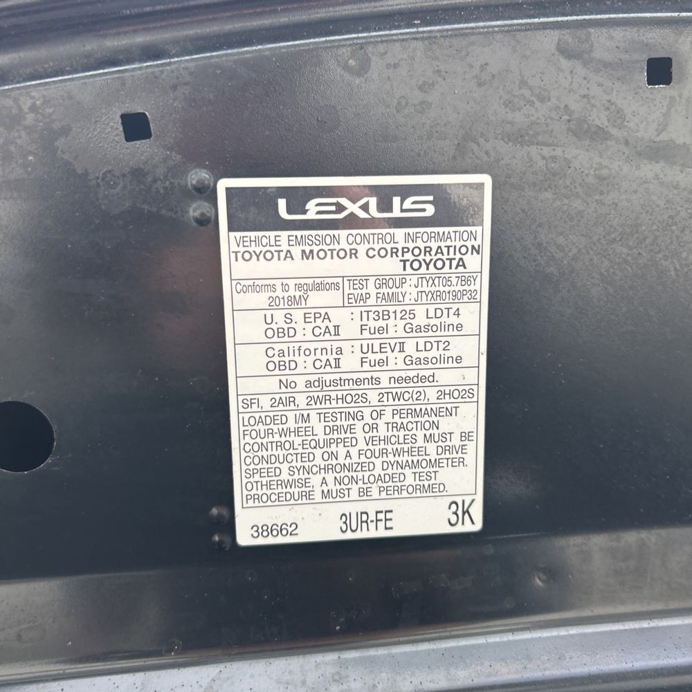2018 Lexus LX 570 Three-Row
