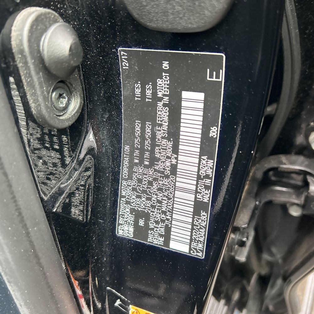 2018 Lexus LX 570 Three-Row