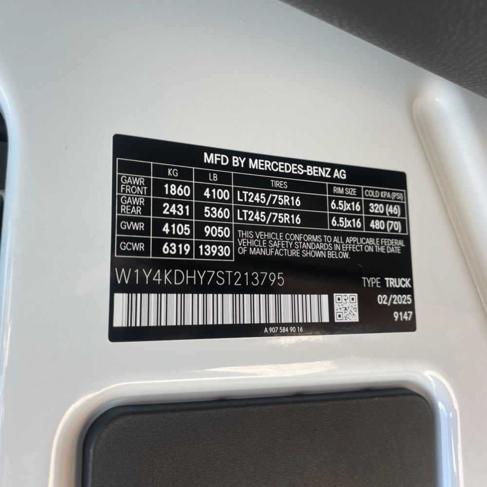 2025 Mercedes-Benz Sprinter 2500