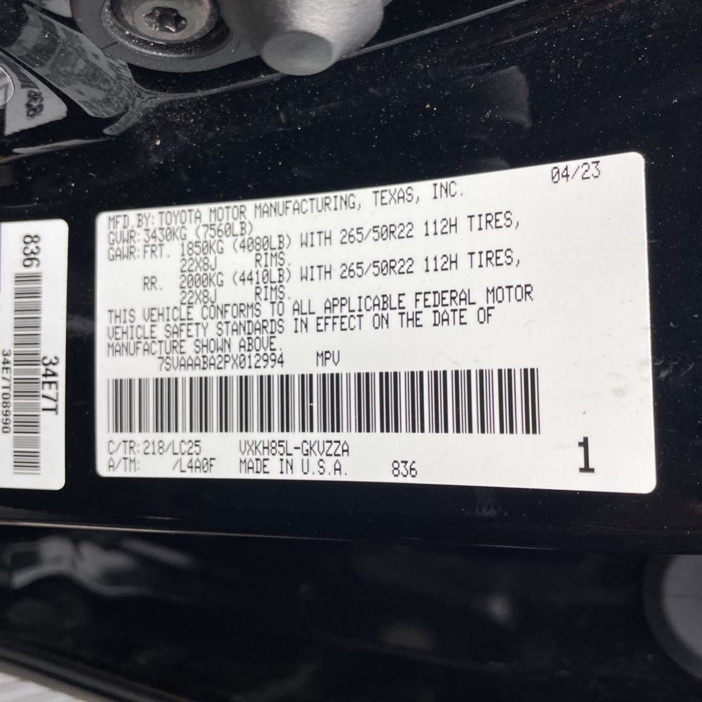 2023 Toyota Sequoia Capstone