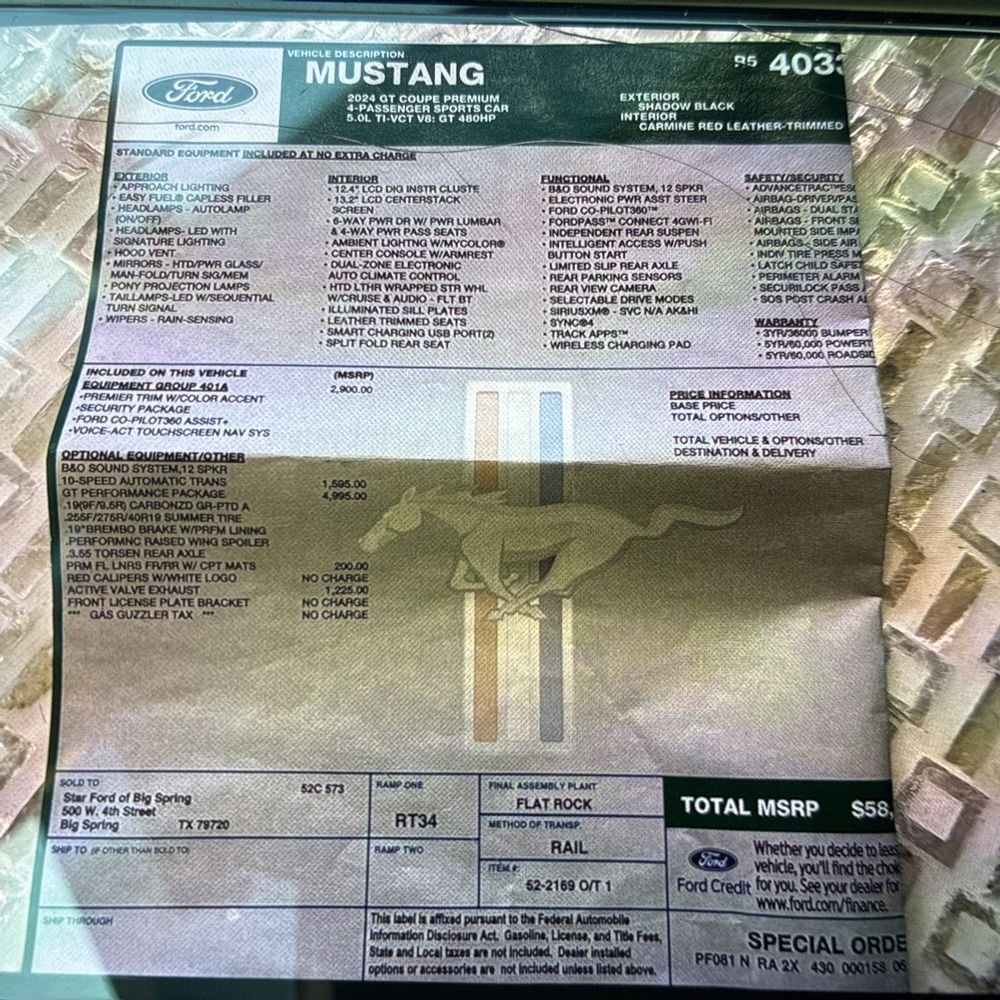 2024 Ford Mustang GT Premium