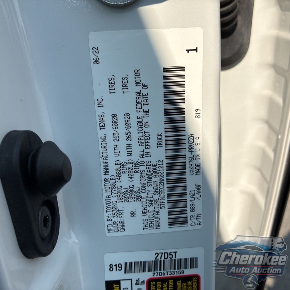 2022 Toyota Tundra Platinum HV