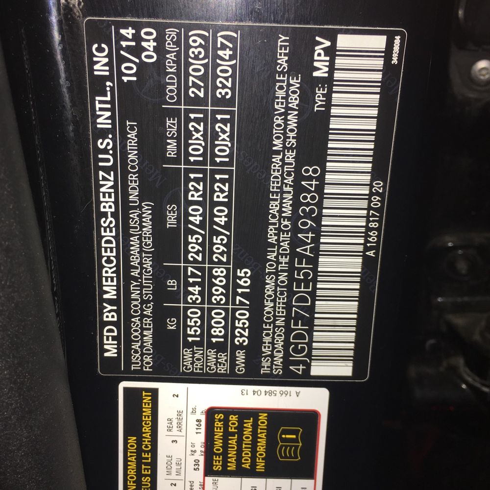 2015 Mercedes-Benz GL Class GL550