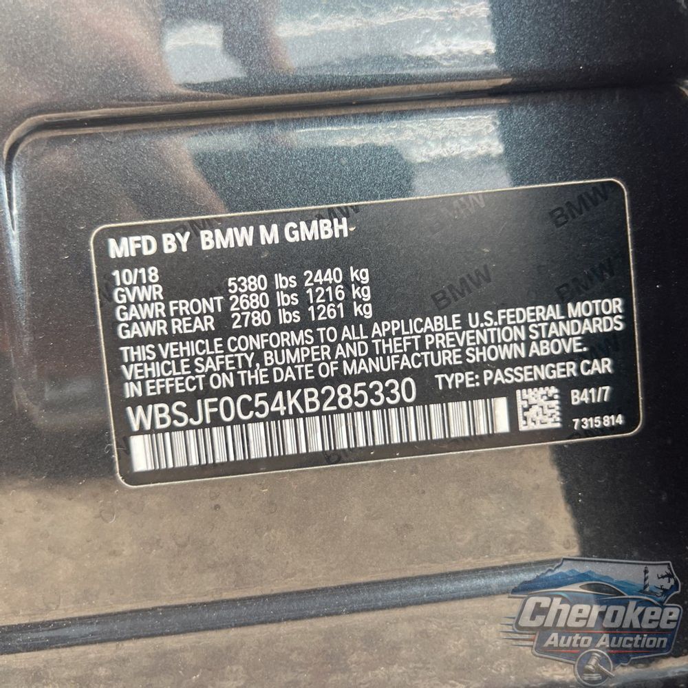 2019 BMW M5 Competition