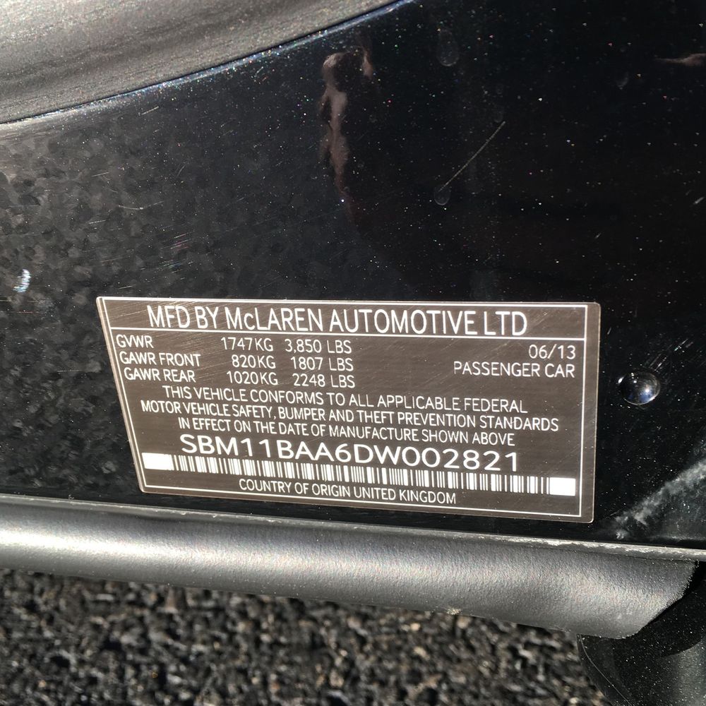 2013 McLaren MP4-12C Base