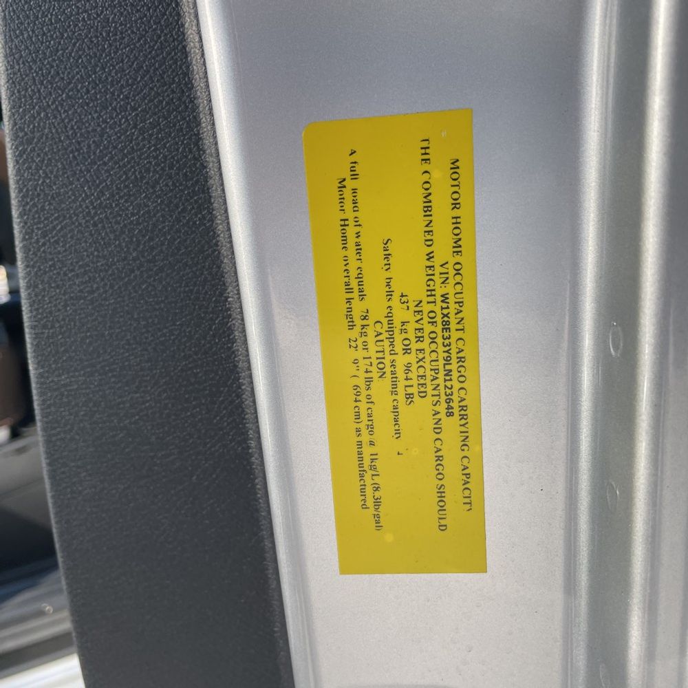 2020 Mercedes-Benz Sprinter 3500 C/C