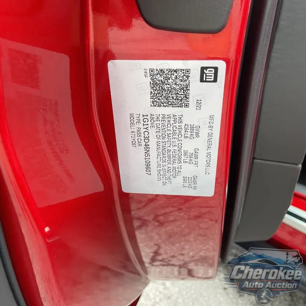 2022 Chevrolet Corvette Stingray