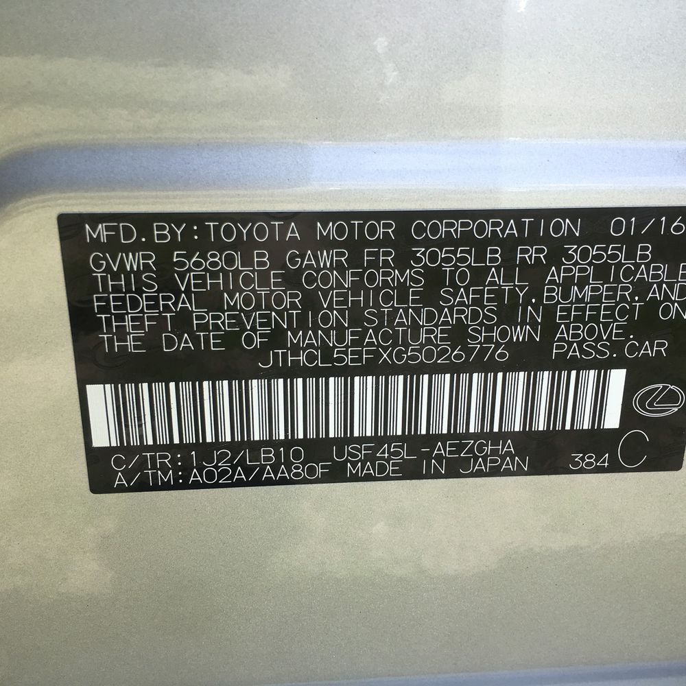 2016 Lexus LS 460 Base