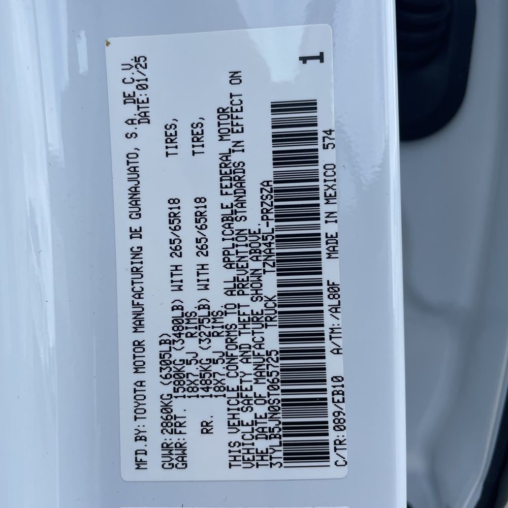 2025 Toyota Tacoma Limited