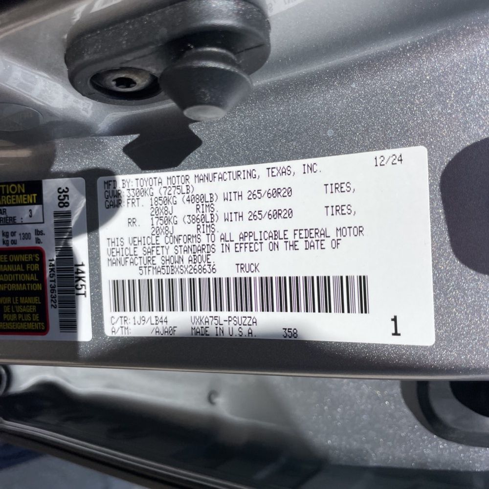 2025 Toyota Tundra 1794 Edition