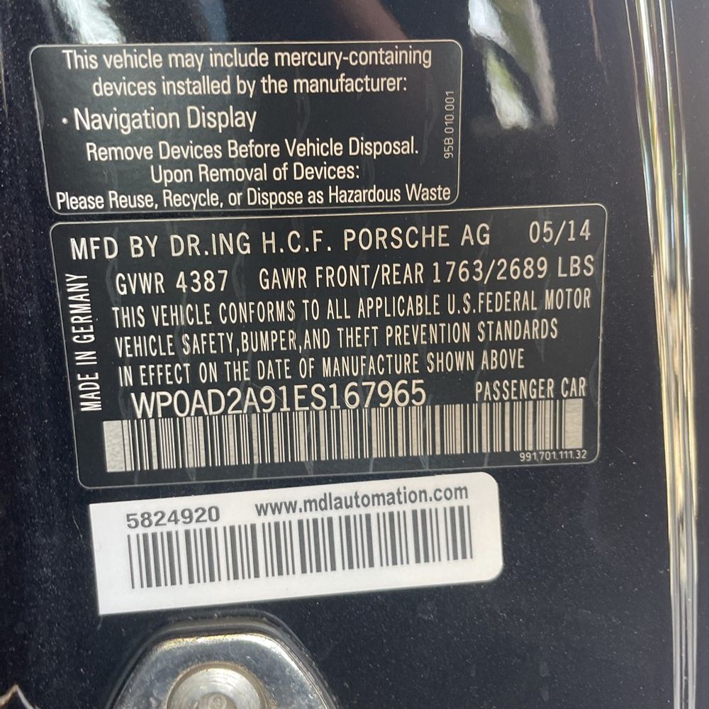 2014 Porsche 911 Turbo S