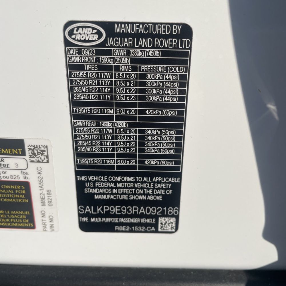 2024 Land Rover Range Rover P530 SE