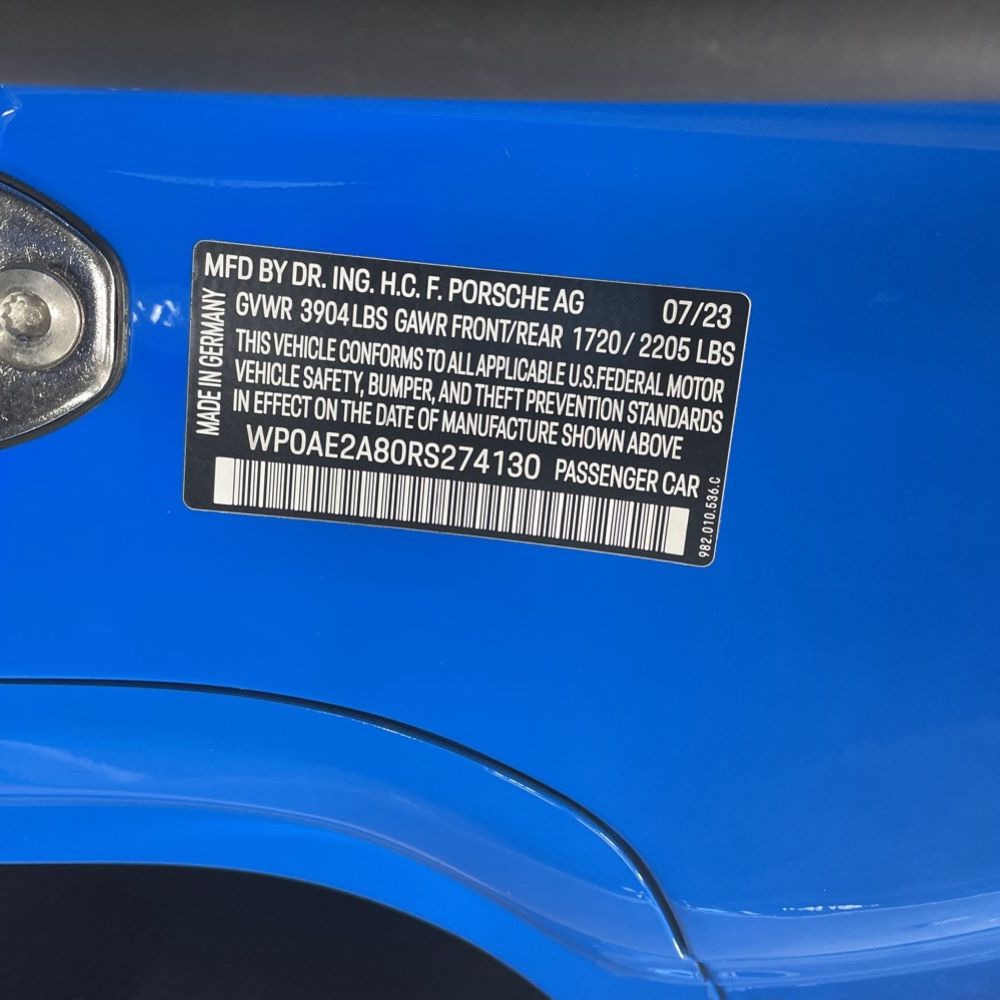 2024 Porsche 718 Cayman GT4 RS