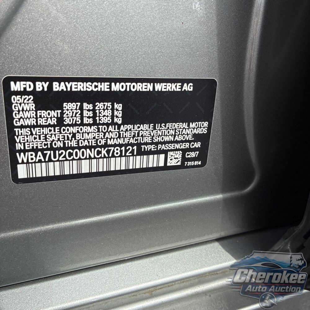 2022 BMW 7-Series 750xi