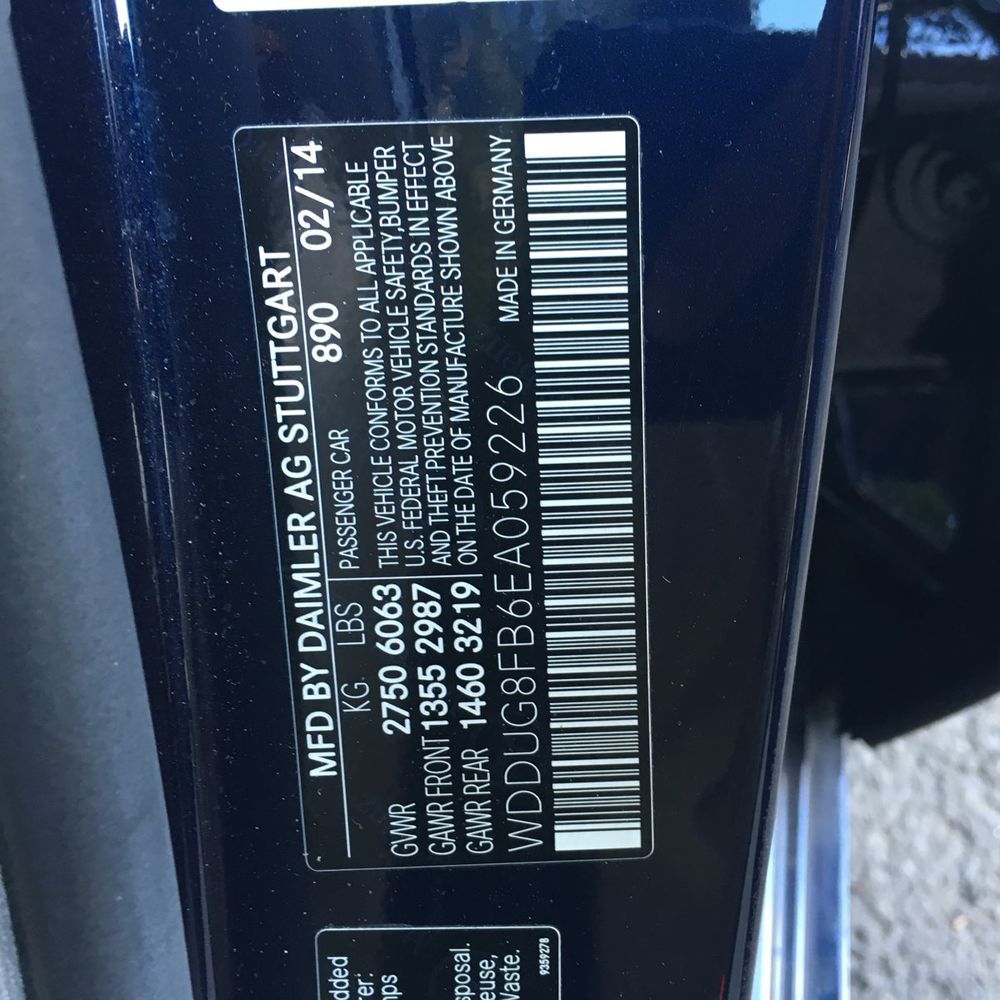 2014 Mercedes-Benz S Class S550