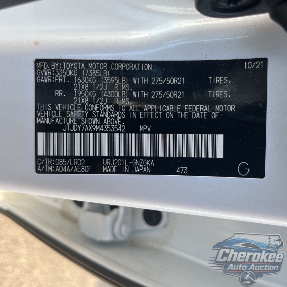 2021 Lexus LX 570 Three-Row