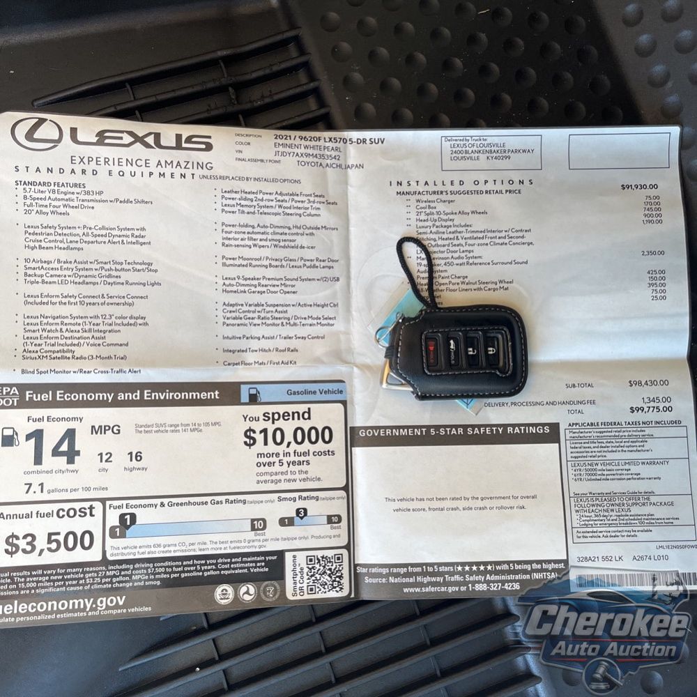 2021 Lexus LX 570 Three-Row