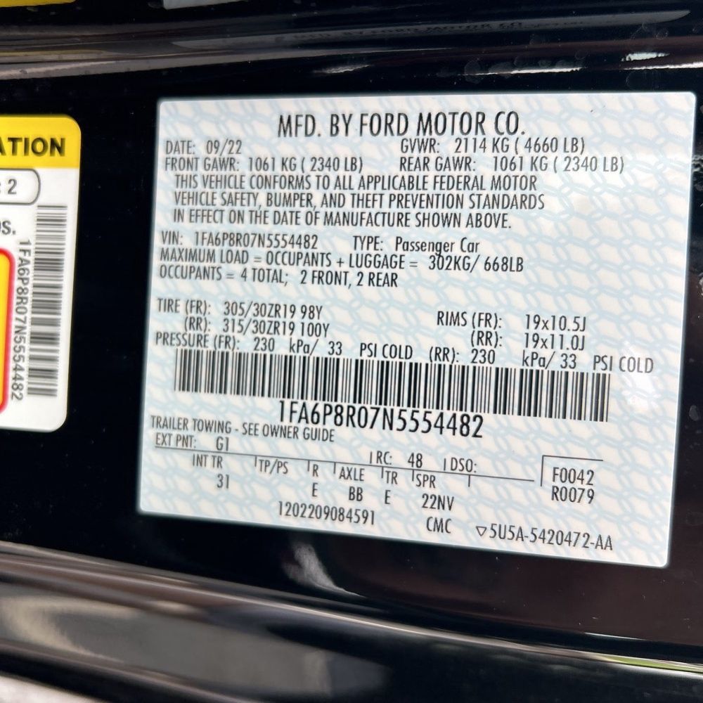 2022 Ford Mustang Mach 1