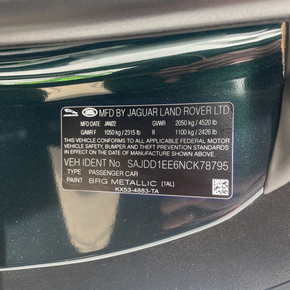2022 Jaguar F-Type P450