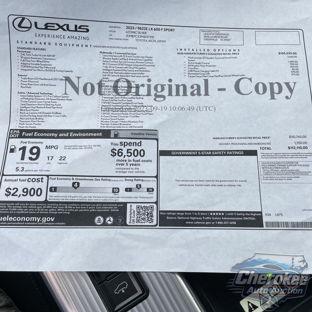 2023 Lexus LX 600 F SPORT Handling