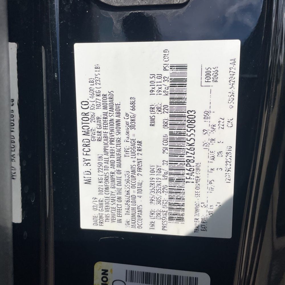 2019 Ford Mustang Shelby GT350