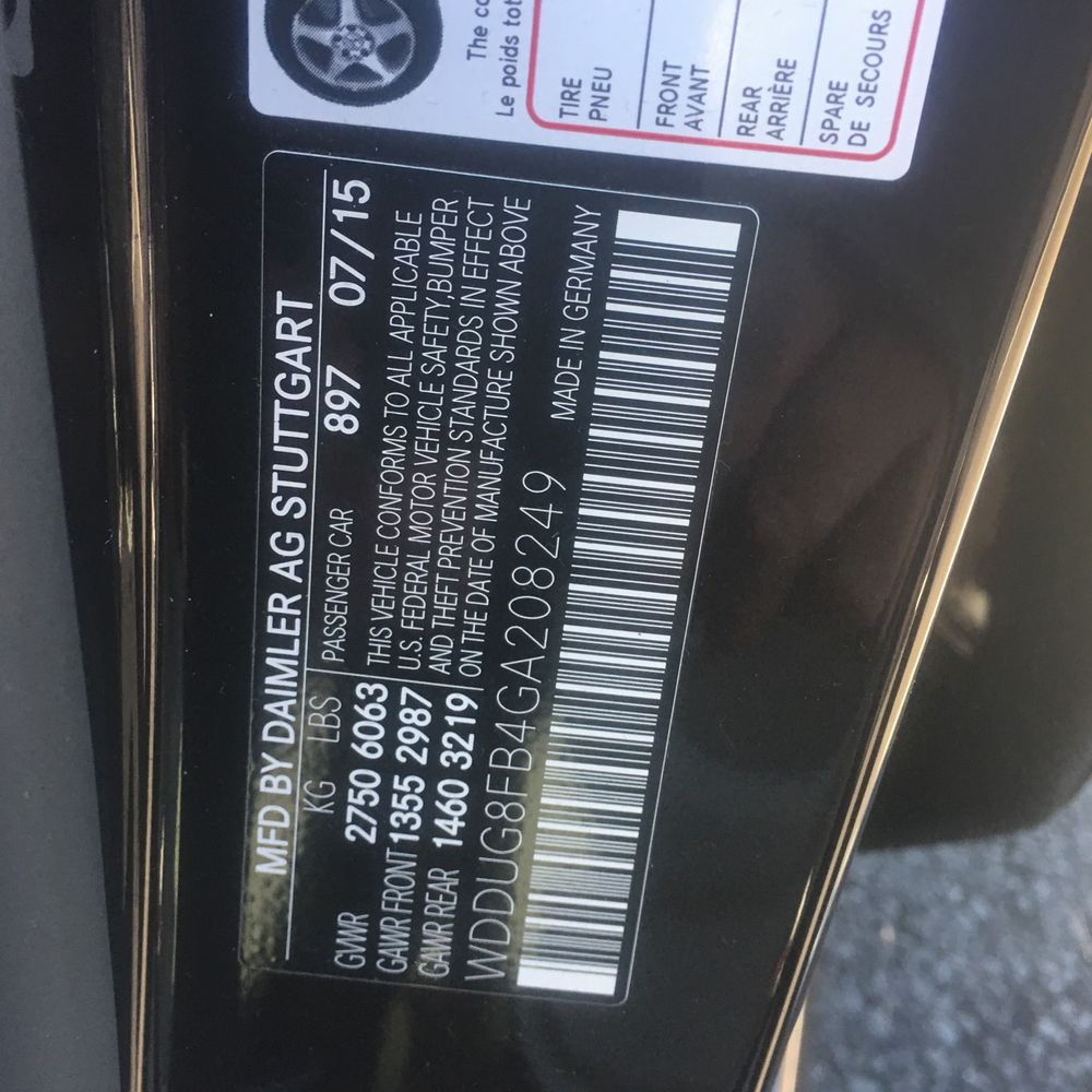2016 Mercedes-Benz S-Class S550