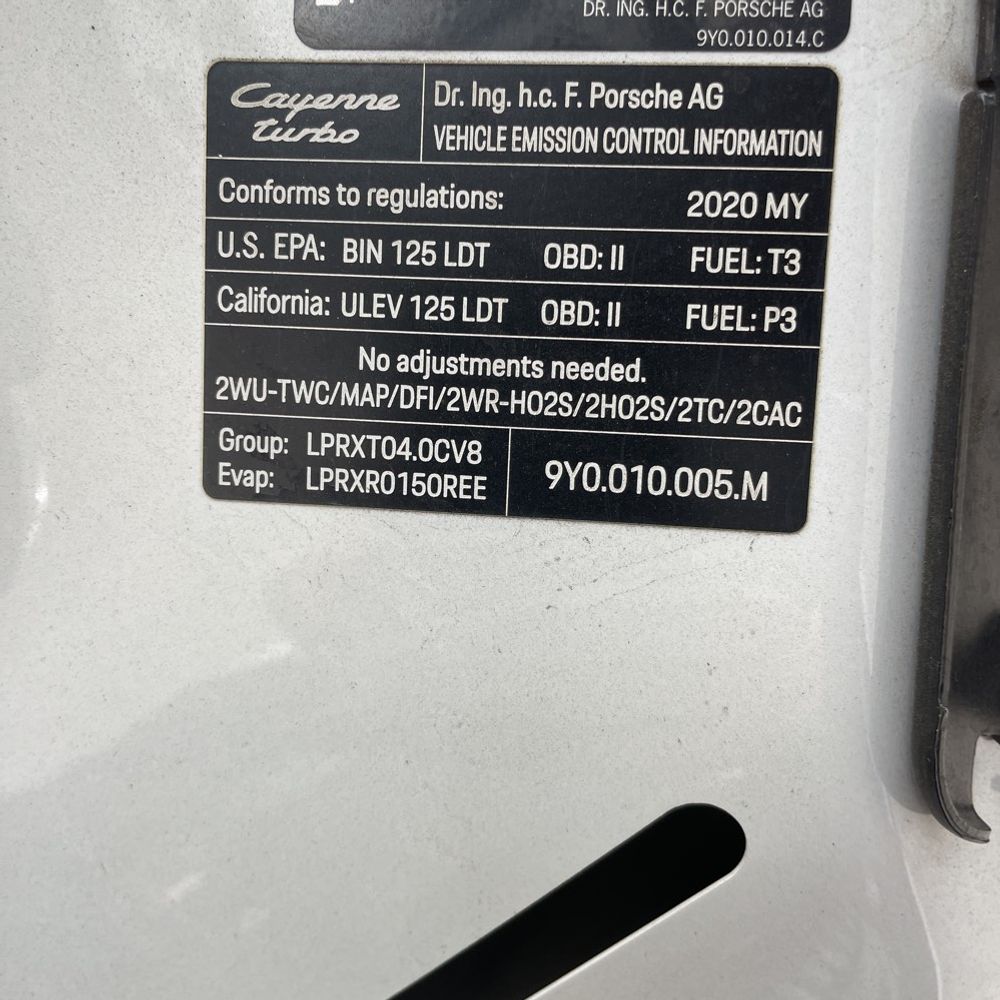 2020 Porsche Cayenne Turbo Coupe