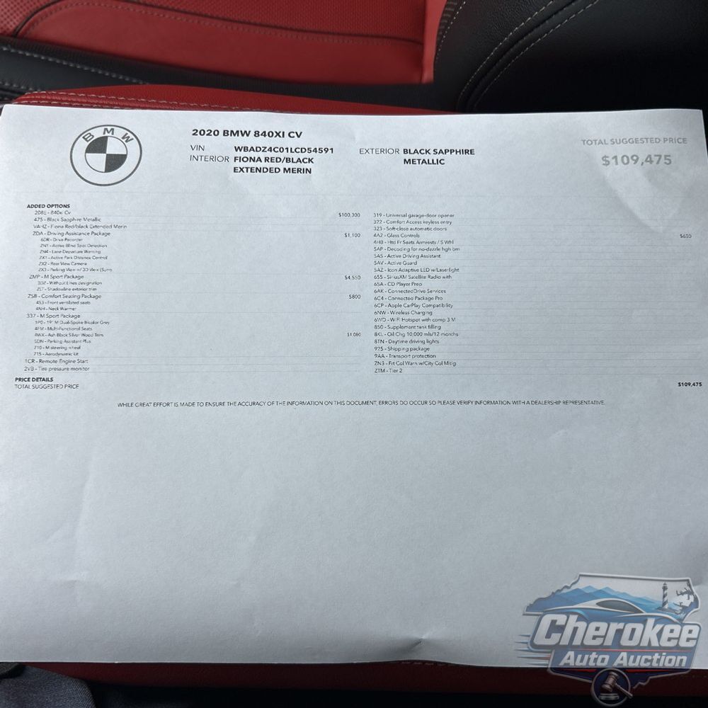 2020 BMW 8-Series 840xi