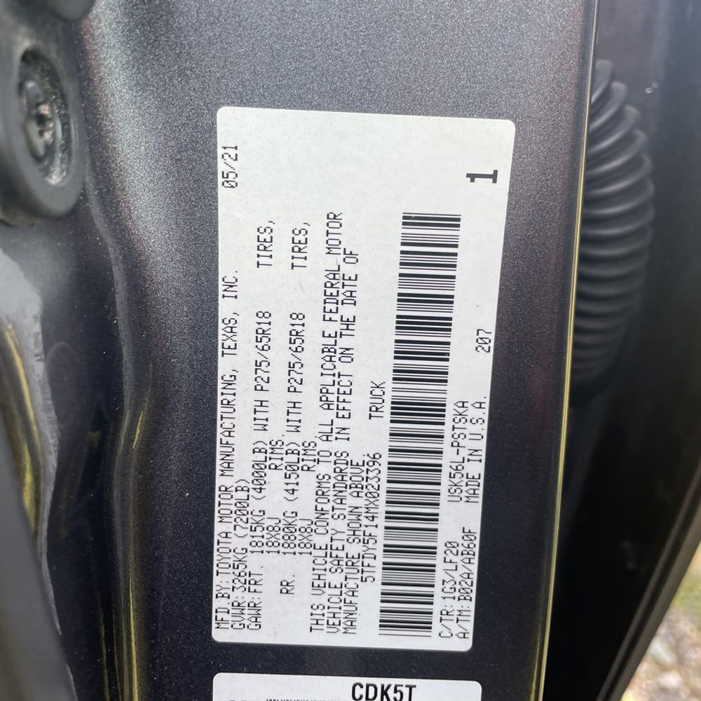 2021 Toyota Tundra TRD Pro