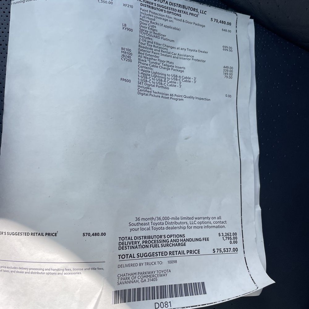 2024 Toyota Tundra Platinum HV