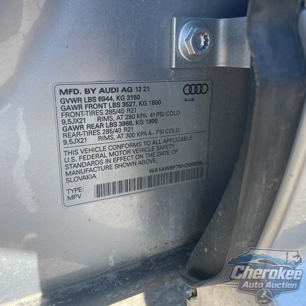 2022 Audi SQ7 Premium Plus
