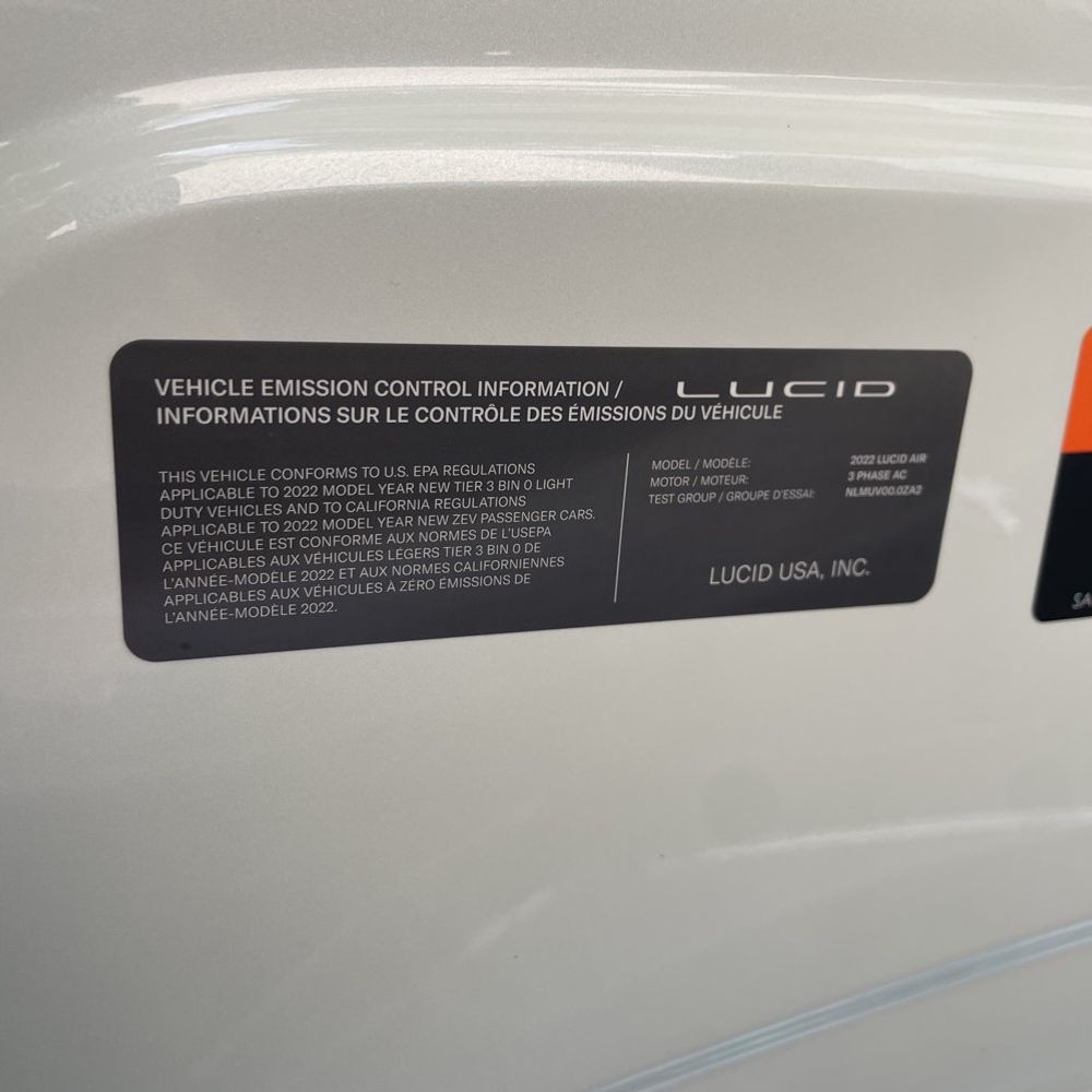 2022 Lucid Air Grand Touring