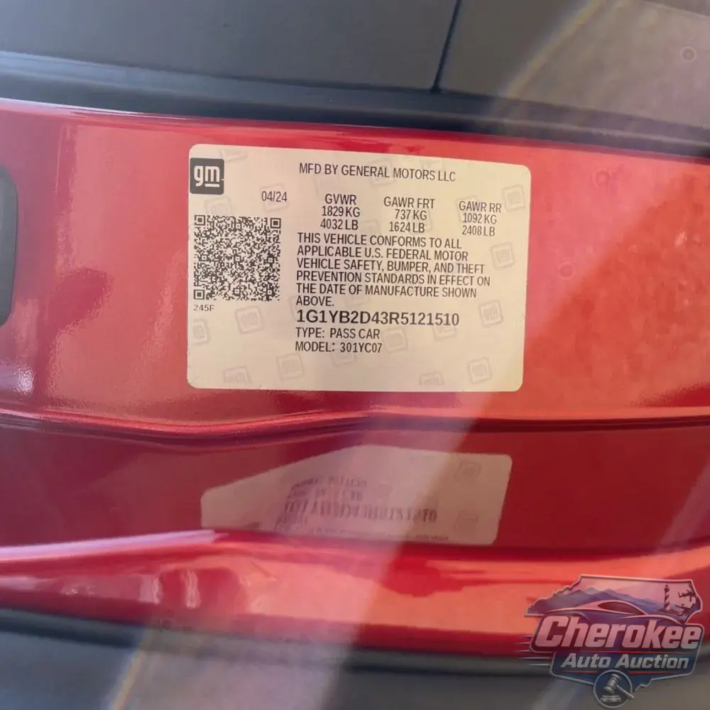2024 Chevrolet Corvette Stingray