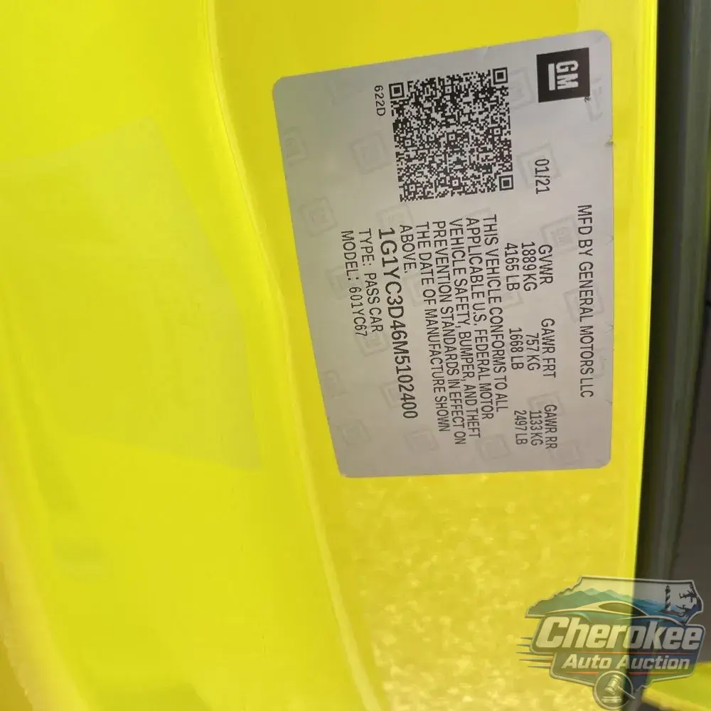 2021 Chevrolet Corvette Stingray