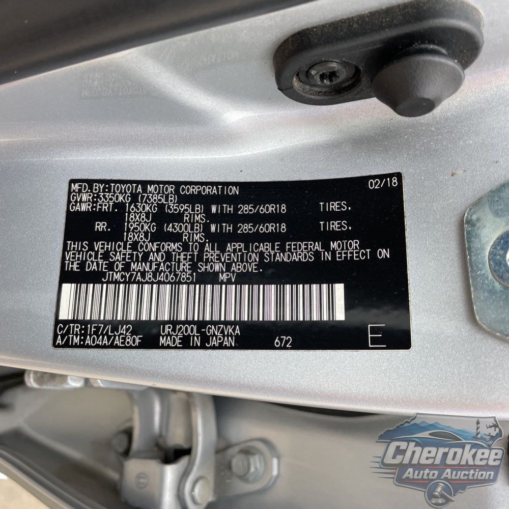 2018 Toyota Land Cruiser Base
