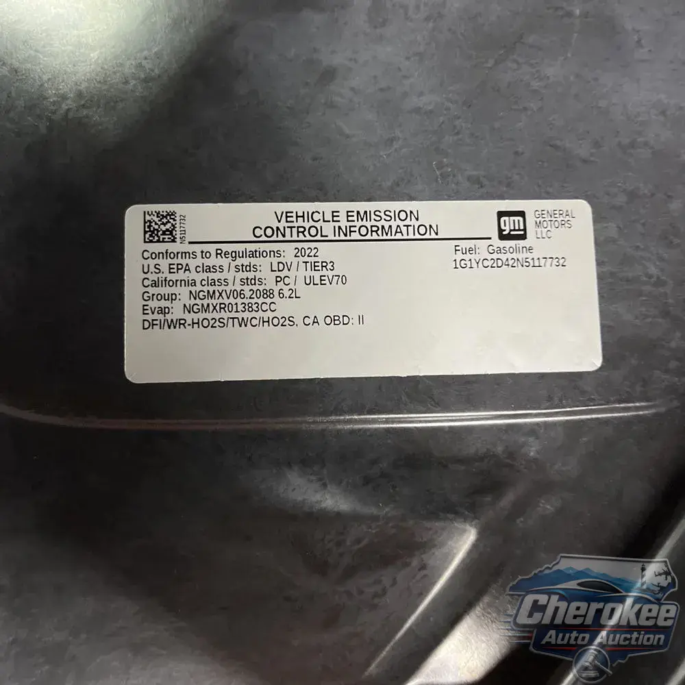 2022 Chevrolet Corvette Stingray