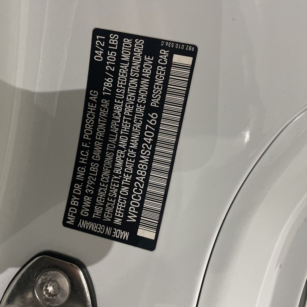 2021 Porsche 718 Boxster Spyder